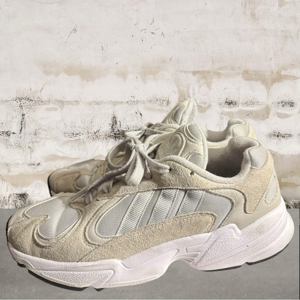 Adidas Originals Yung-1 Lifestyle Cloud White Sneakers Men's Size 7 Women's 8.5 - Picture 4 of 8